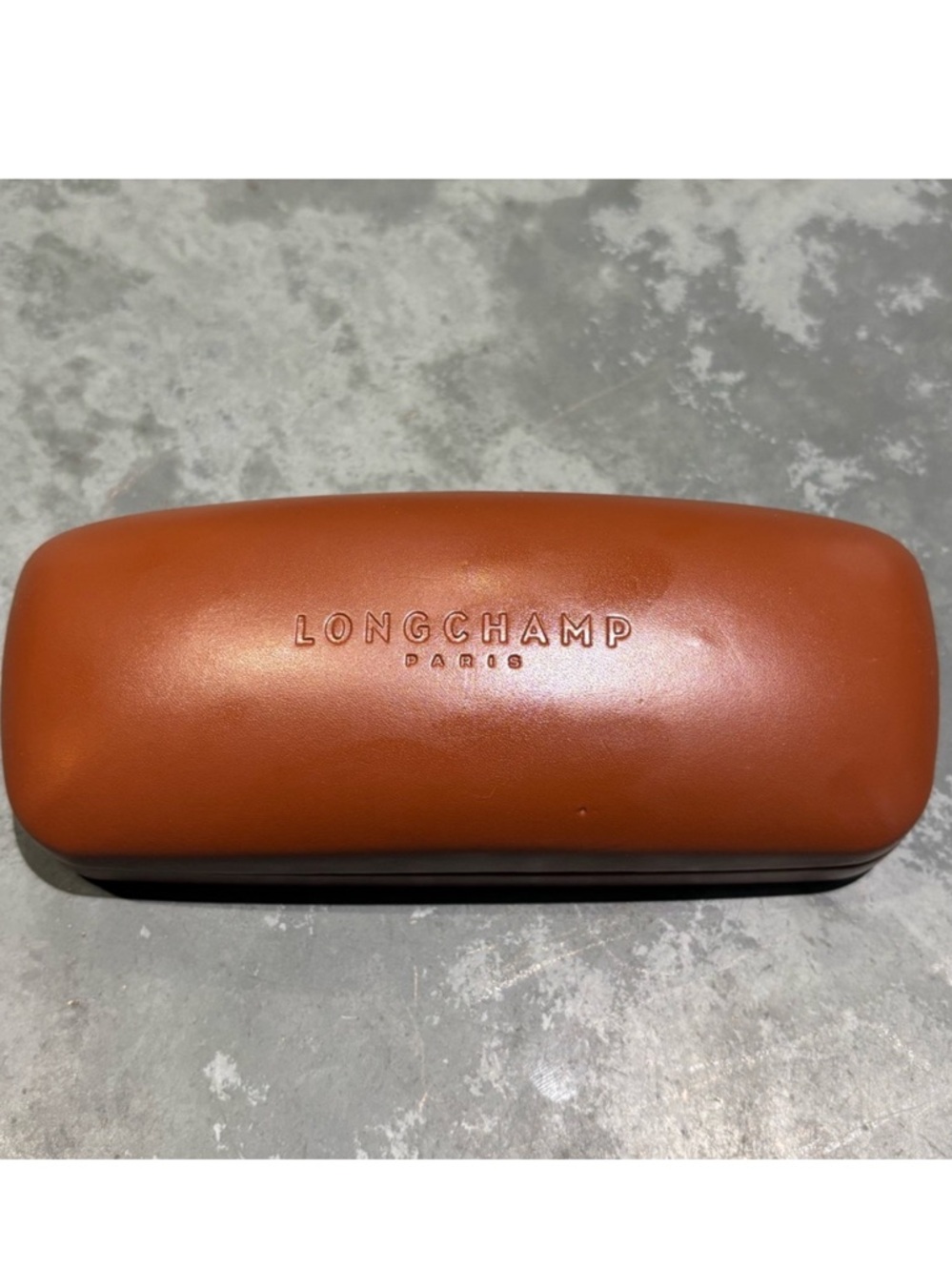 Longchamp Paris Brown Leather Sunglasses Case